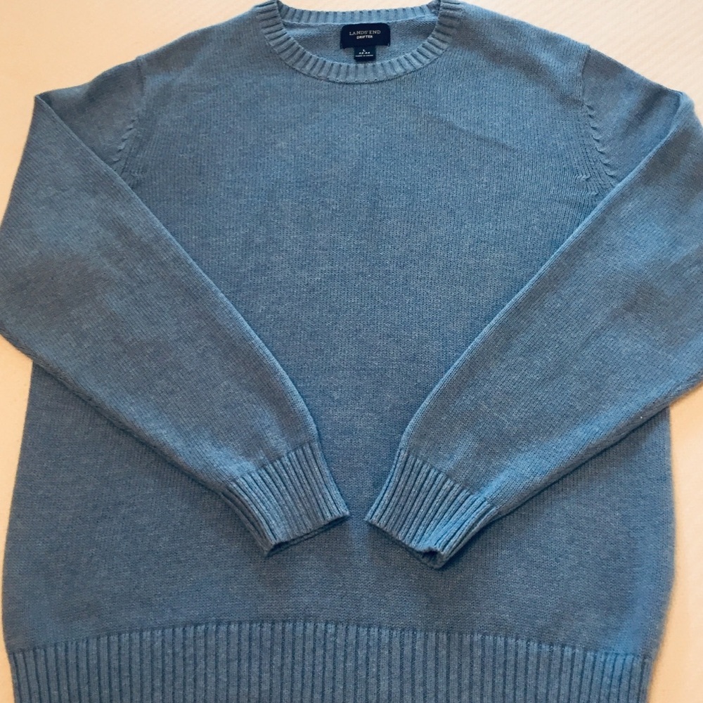 Land’s End Drifter Cotton Sweater. Size L